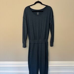 Sweaty Betty Gary Yoga Jumpsuit Small Blue Lounge Athleisure